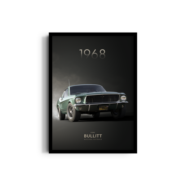 The Ford Mustang Bullitt Fastback Wall Art
