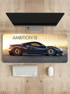 Ambition is priceless - Ferrari 488 GTB Desk Mat | Desk Pad | Mouse Pad
