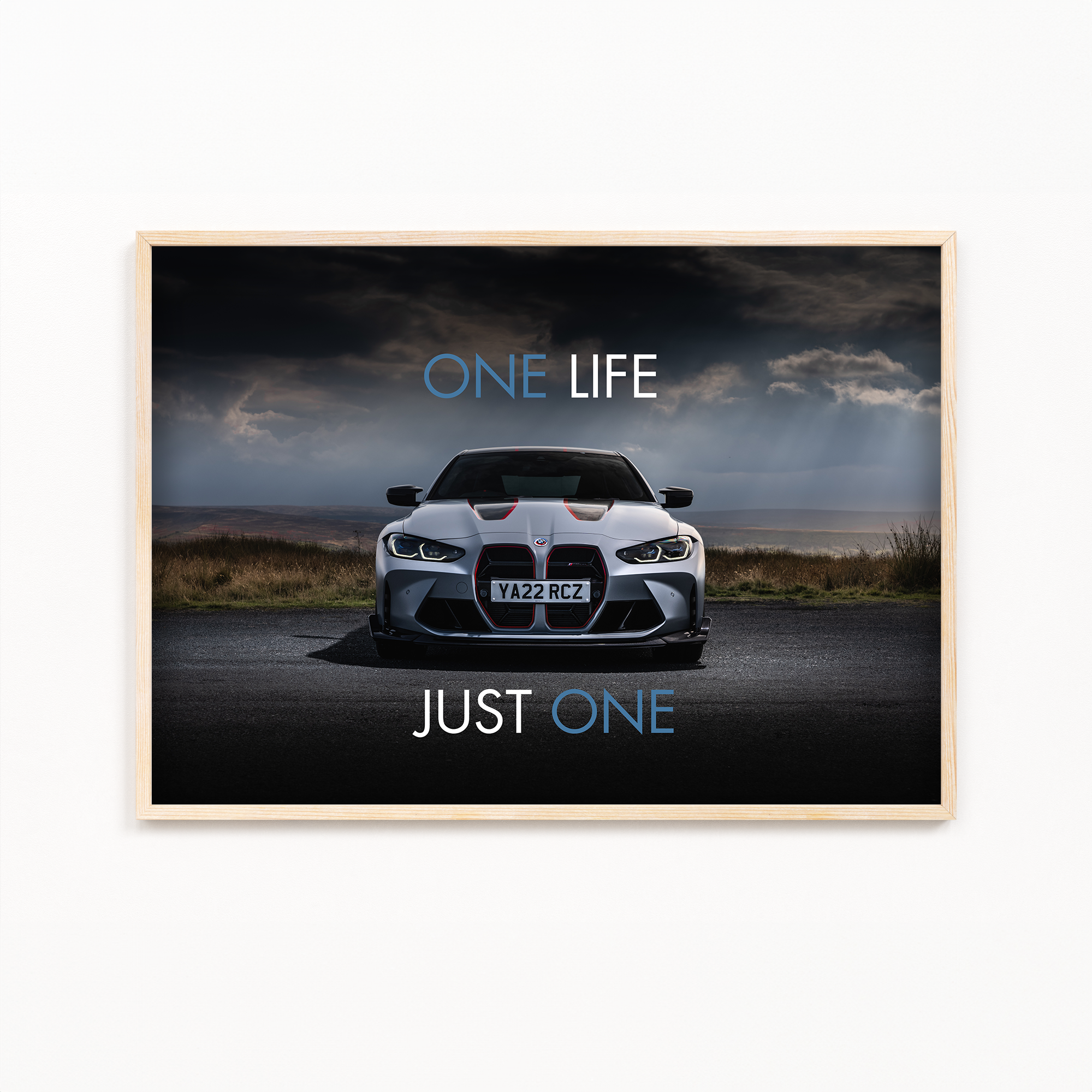 One life - BMW M4 Wall Poster