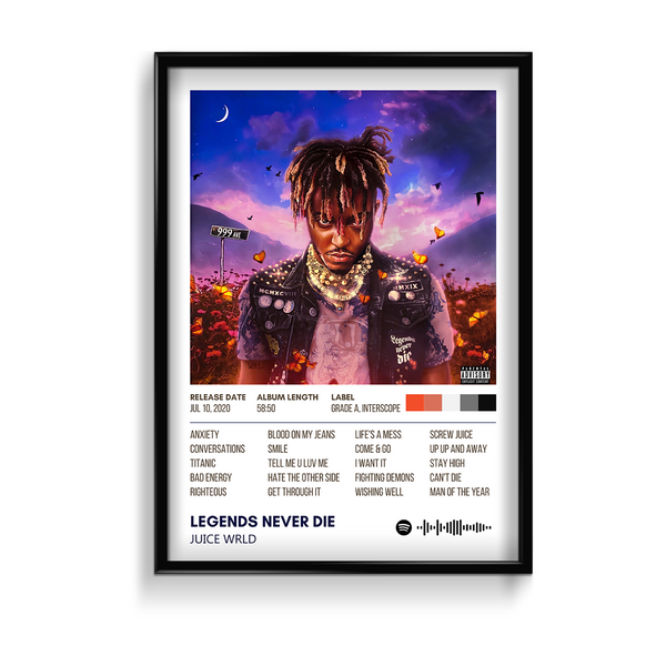 Legends Never Die by Juice Wrld Album Poster