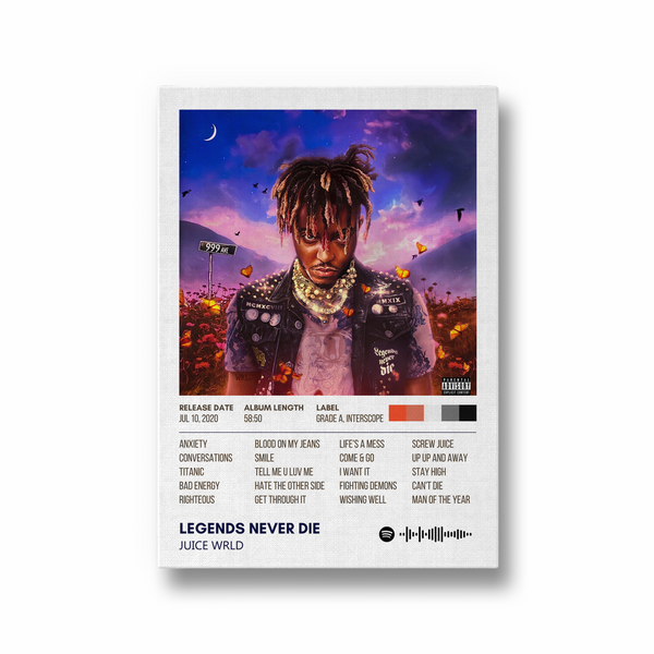 Legends Never Die by Juice Wrld Album Poster