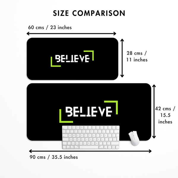 Believe Desk Mat | Desk Pad | Mouse Pad