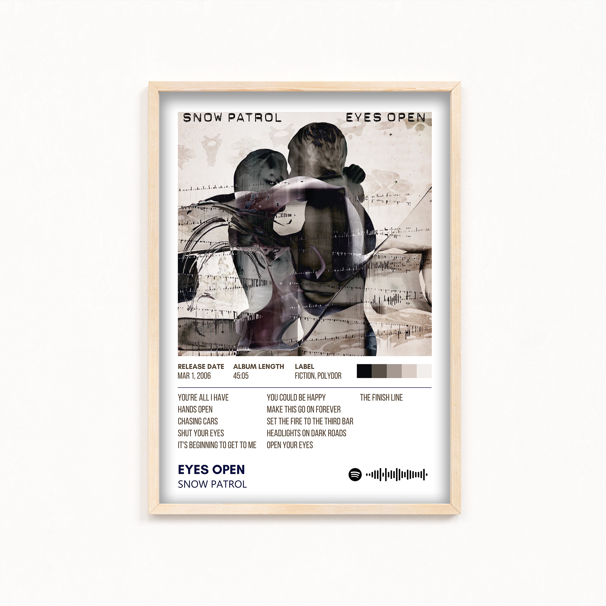 Eyes Open by Snow Patrol Album Poster