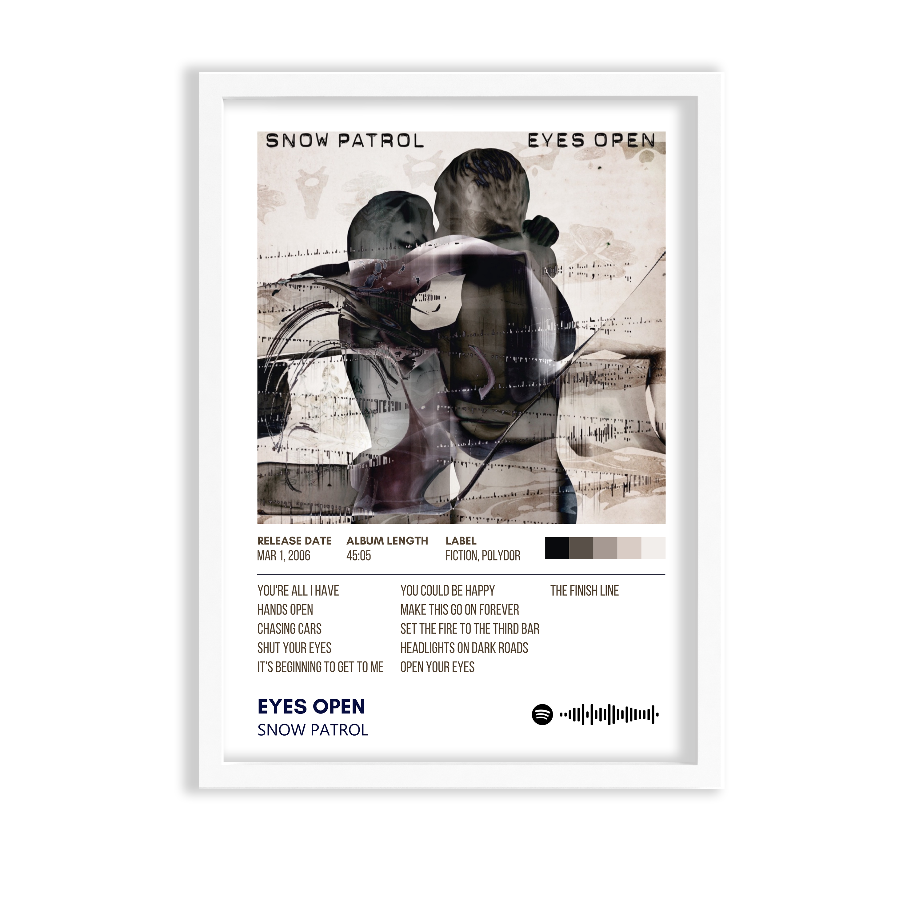Eyes Open by Snow Patrol Album Poster