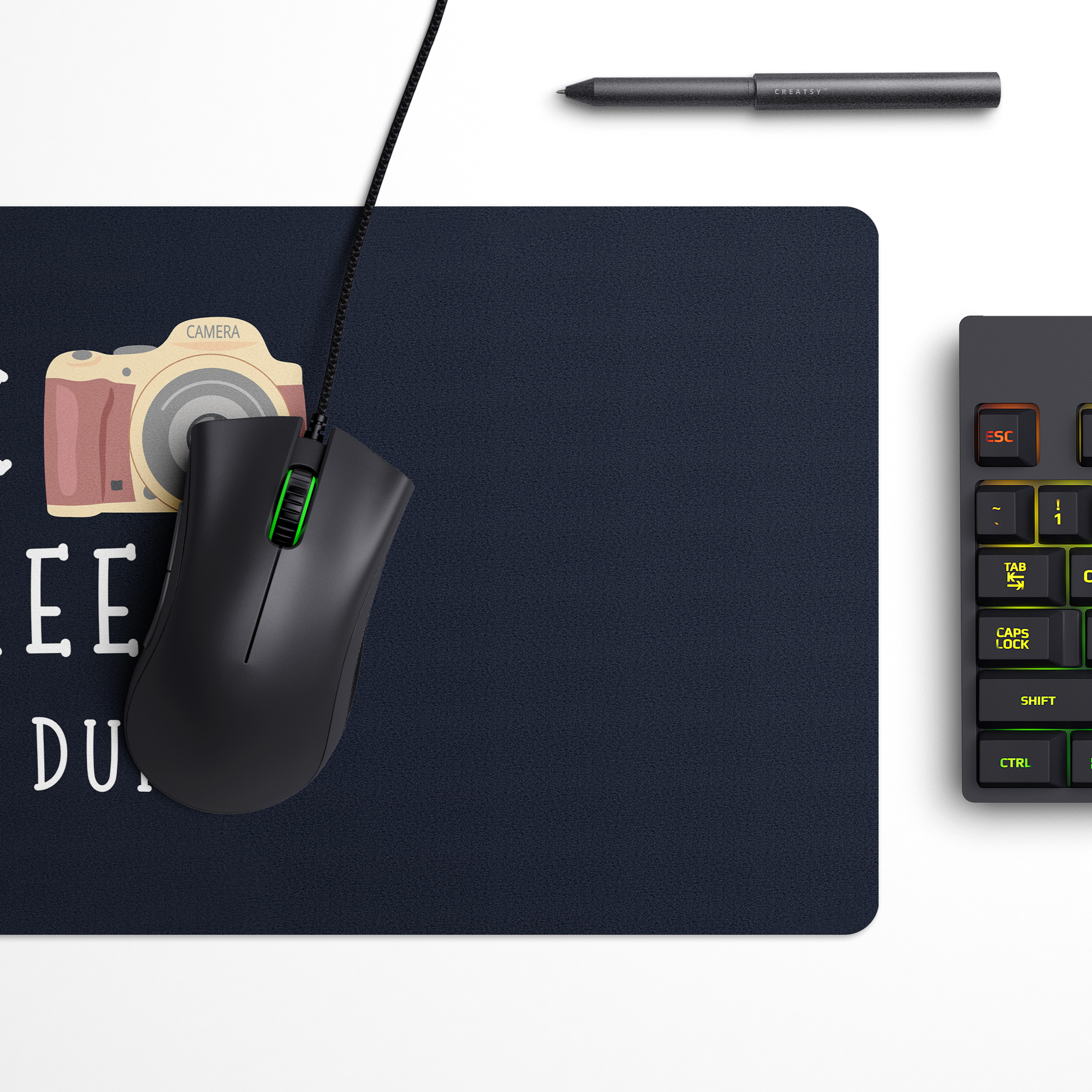 Ek kheech ke dunga Desk Mat | Desk Pad | Mouse Pad