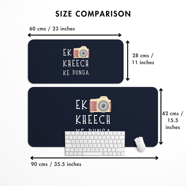 Ek kheech ke dunga Desk Mat | Desk Pad | Mouse Pad