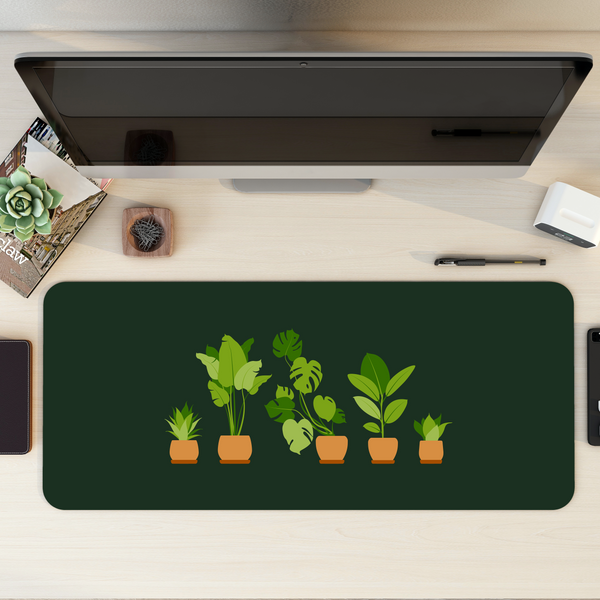 Plants Desk Mat | Desk Pad | Mouse Pad