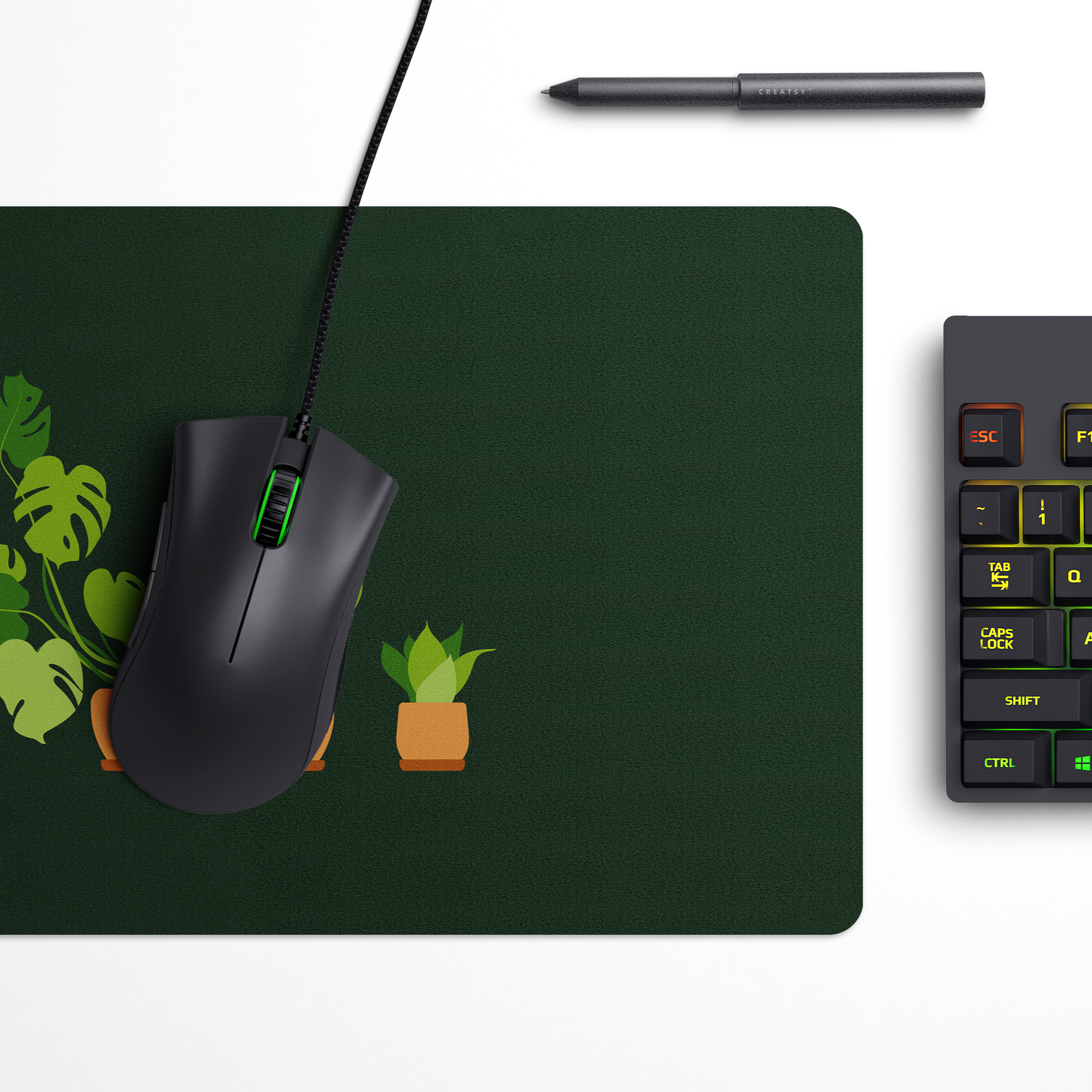 Plants Desk Mat | Desk Pad | Mouse Pad