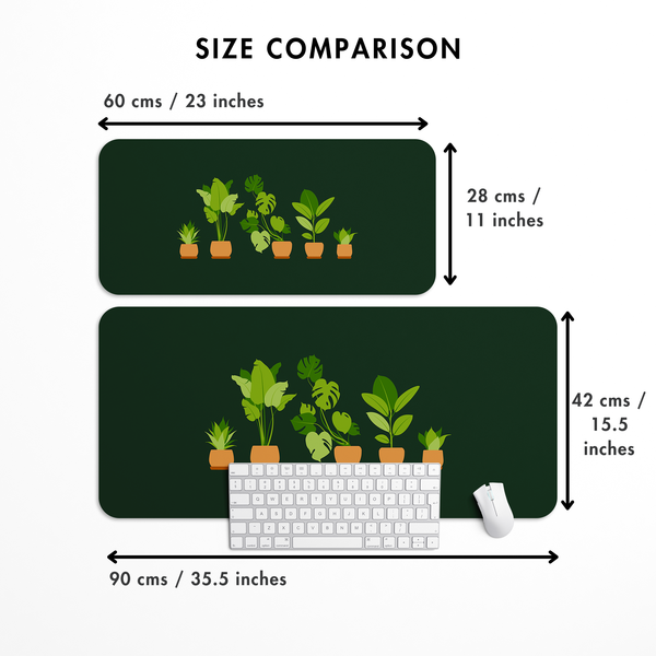 Plants Desk Mat | Desk Pad | Mouse Pad