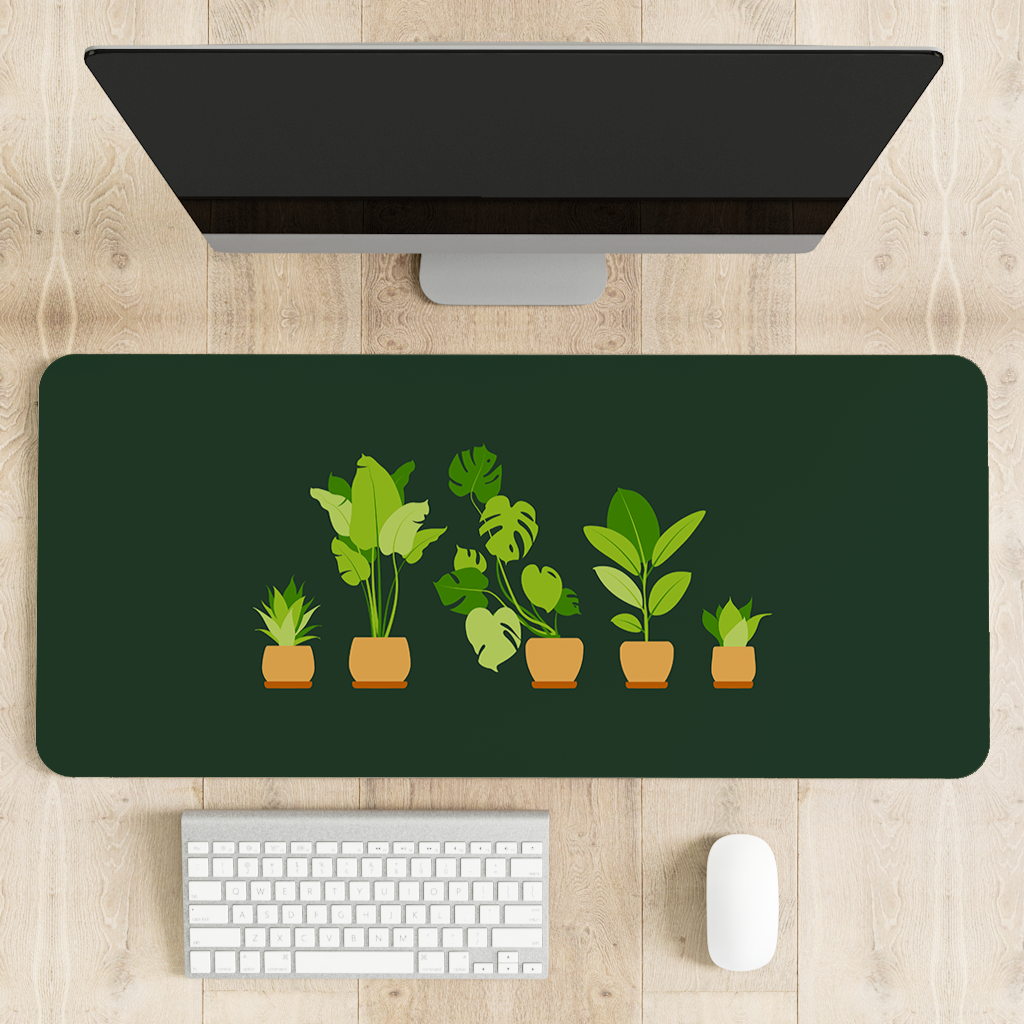 Plants Desk Mat | Desk Pad | Mouse Pad