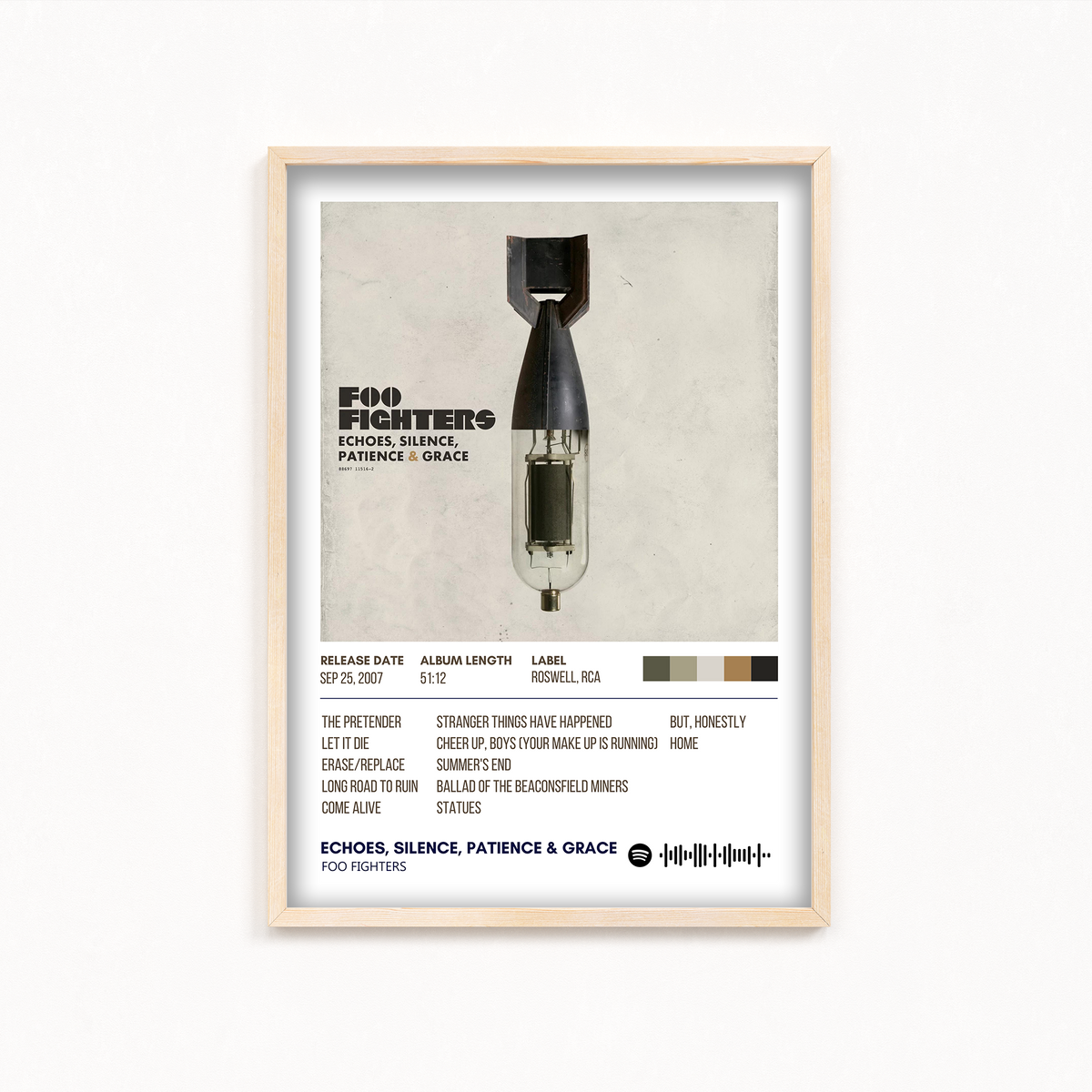 Echoes, Silence, Patience & Grace by Foo Fighters Album Poster The Mortal Soul
