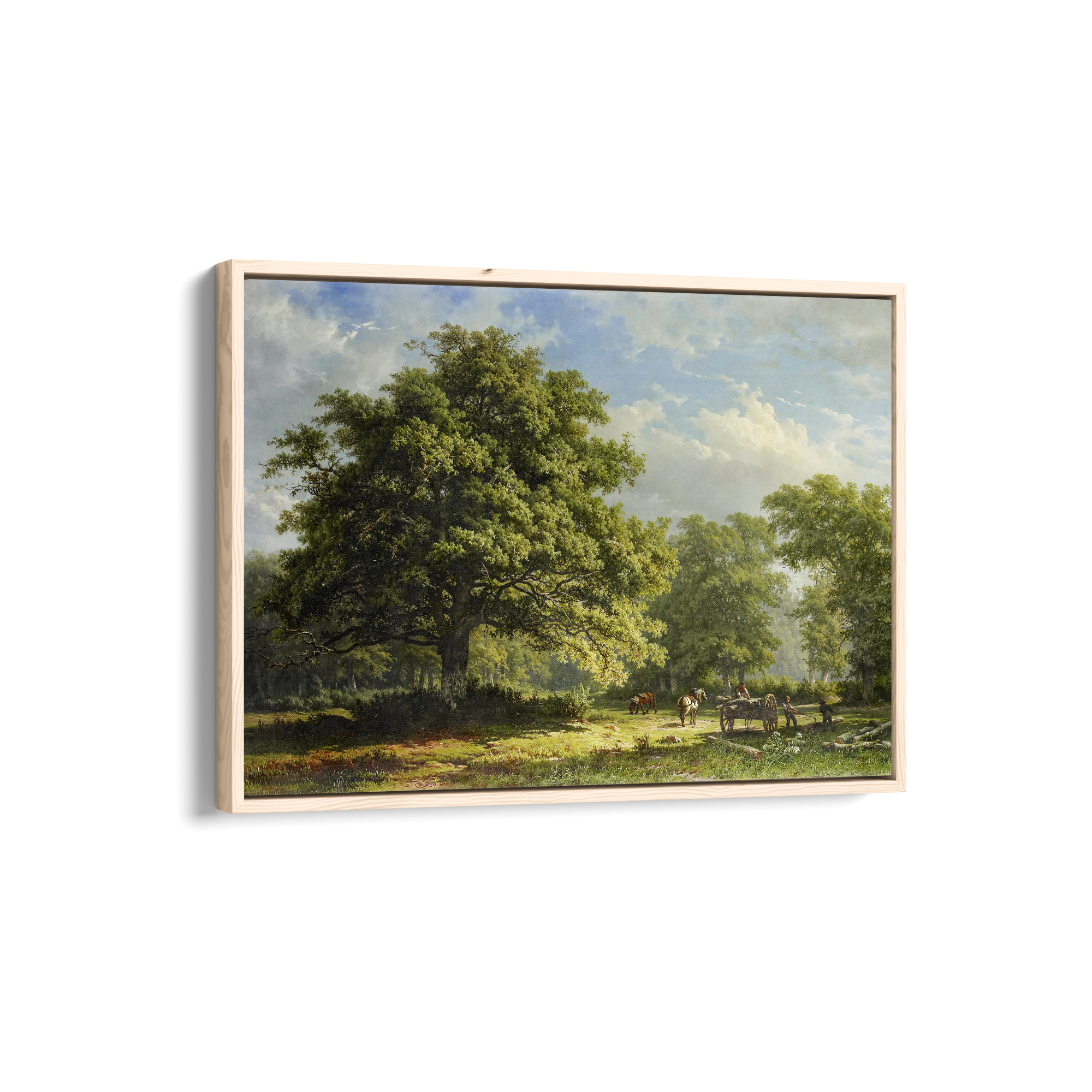 View in the Bentheim Forest by George Andries Roth Wall Art