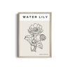 Water Lily Modern Line Wall Art