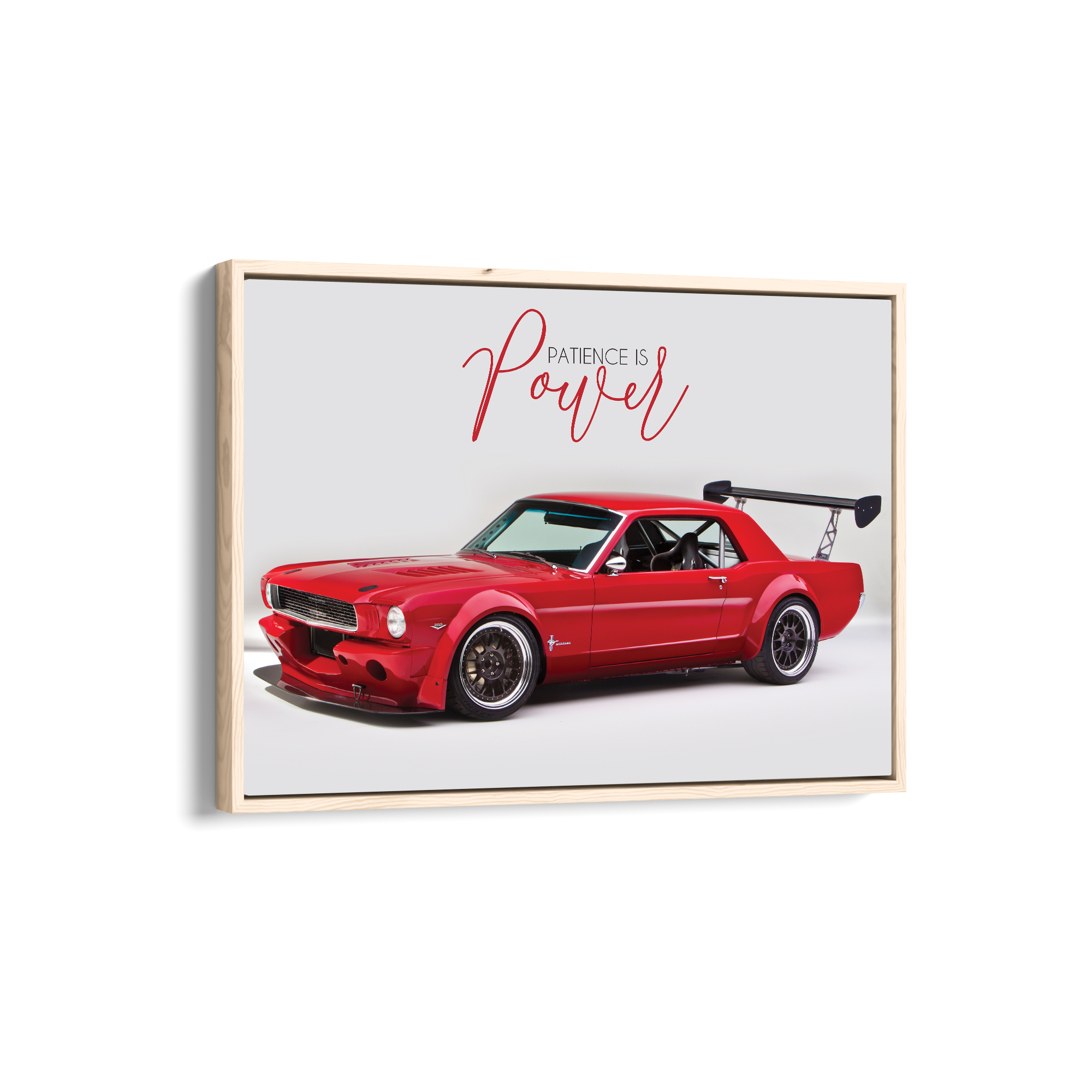 Patience is power - Ford Mustang Wall Poster