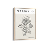 Water Lily Modern Line Wall Art