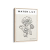 Water Lily Modern Line Wall Art