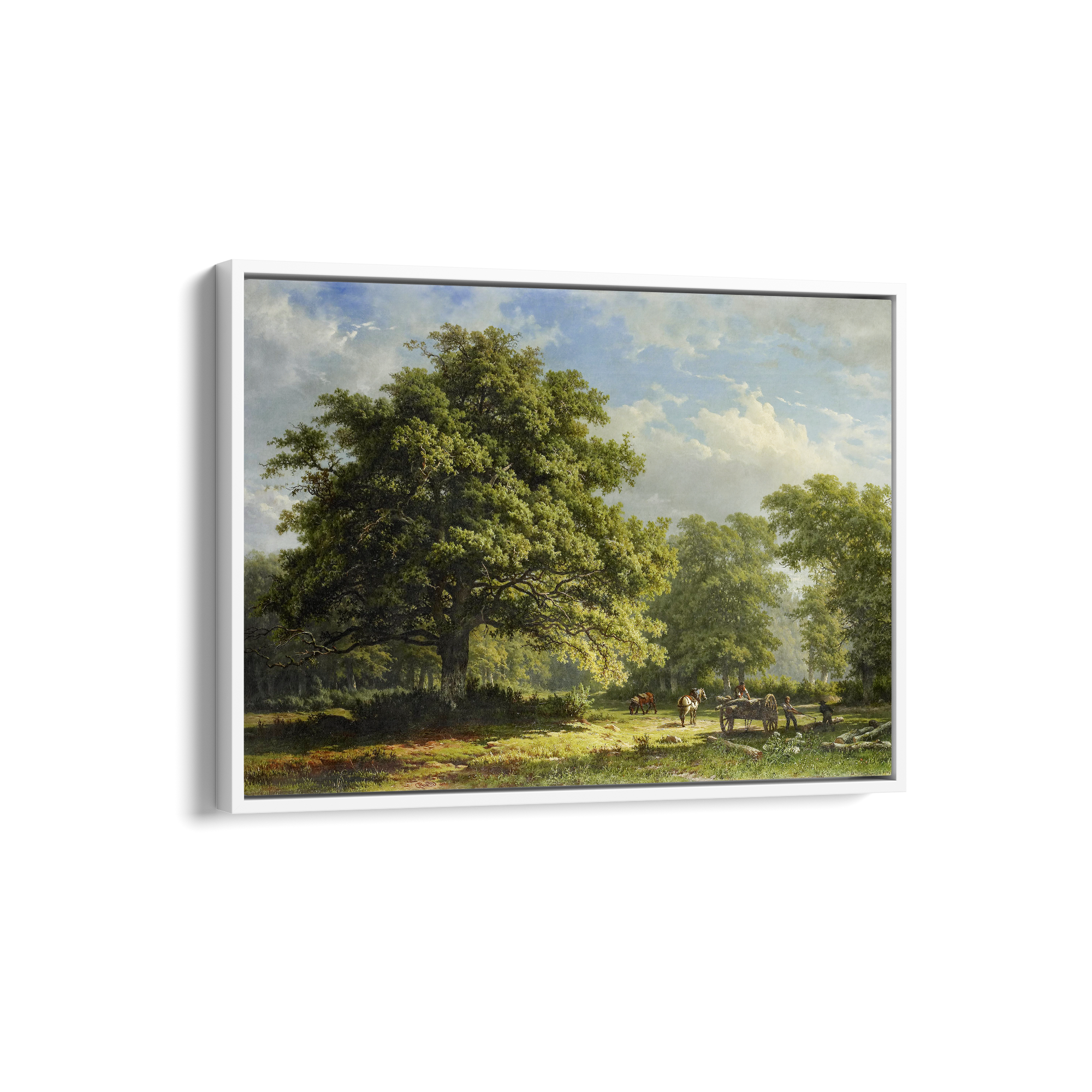 View in the Bentheim Forest by George Andries Roth Wall Art