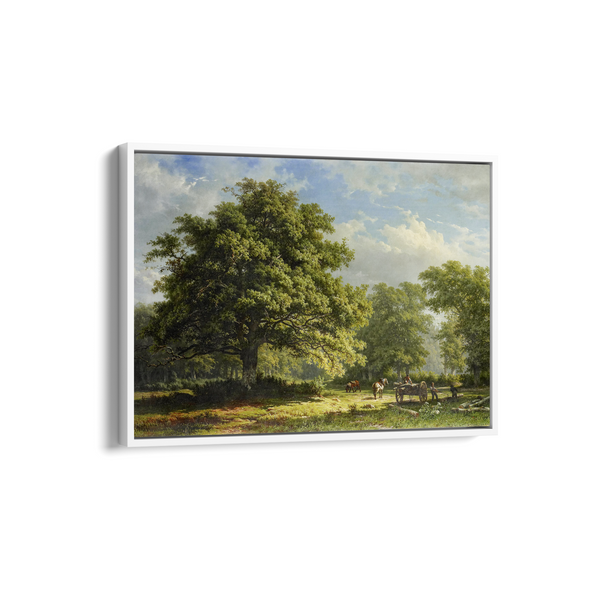 View in the Bentheim Forest by George Andries Roth Wall Art