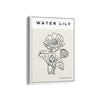 Water Lily Modern Line Wall Art