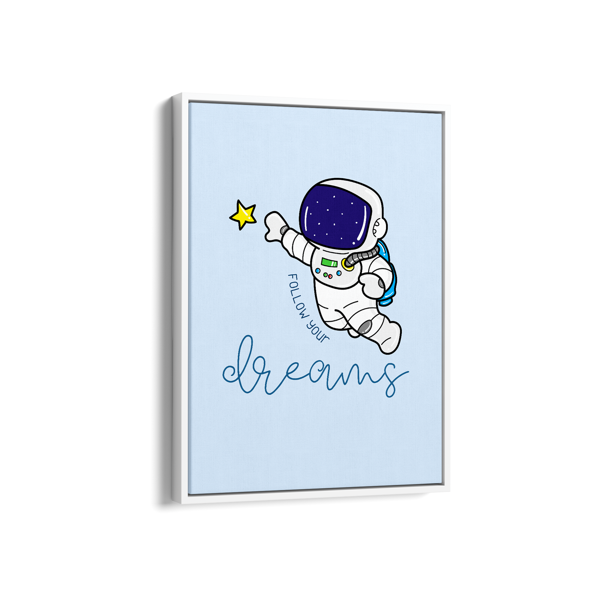 Follow your dreams Kid Astronaut Wall Art