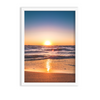 Sunset at the beach Wall Art