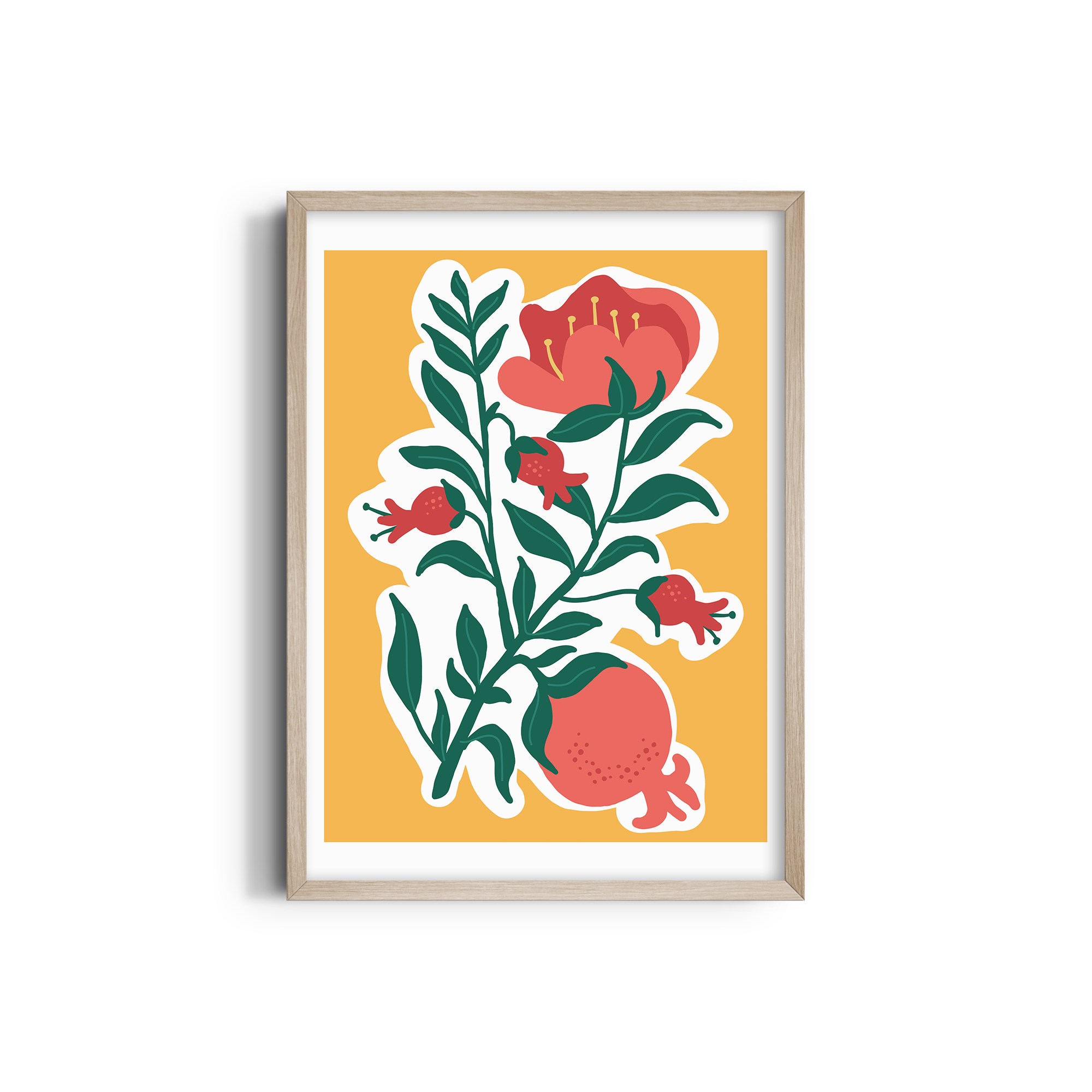 Sunshine Petals Botanical Aesthetic Wall Art