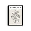 Water Lily Modern Line Wall Art