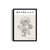 Water Lily Modern Line Wall Art