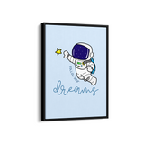 Follow your dreams Kid Astronaut Wall Art