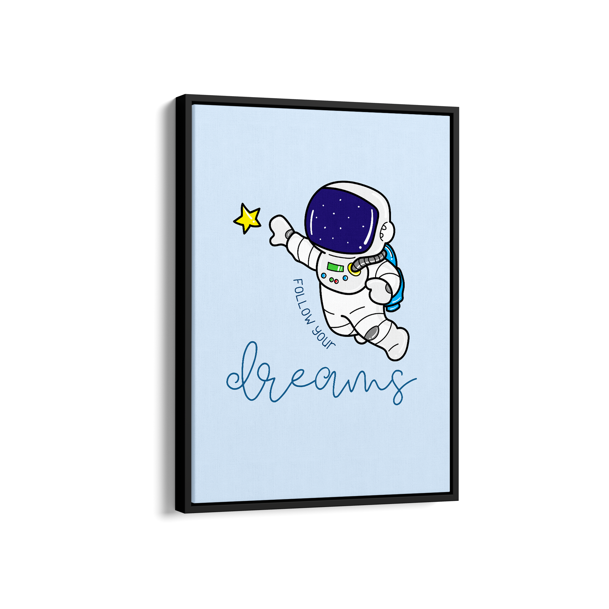 Follow your dreams Kid Astronaut Wall Art