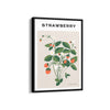 Strawberry Botanical Modern Wall Art