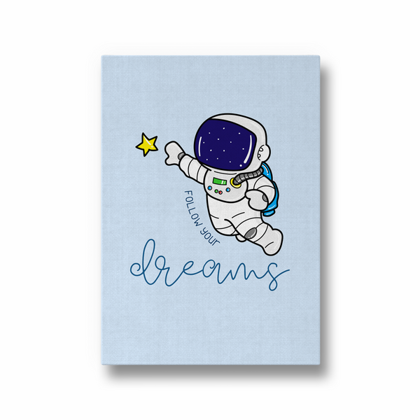 Follow your dreams Kid Astronaut Wall Art