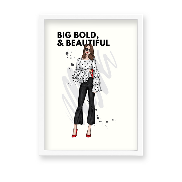 Big, Bold & Beautiful, Fashion Poster