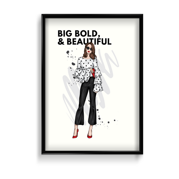Big, Bold & Beautiful, Fashion Poster