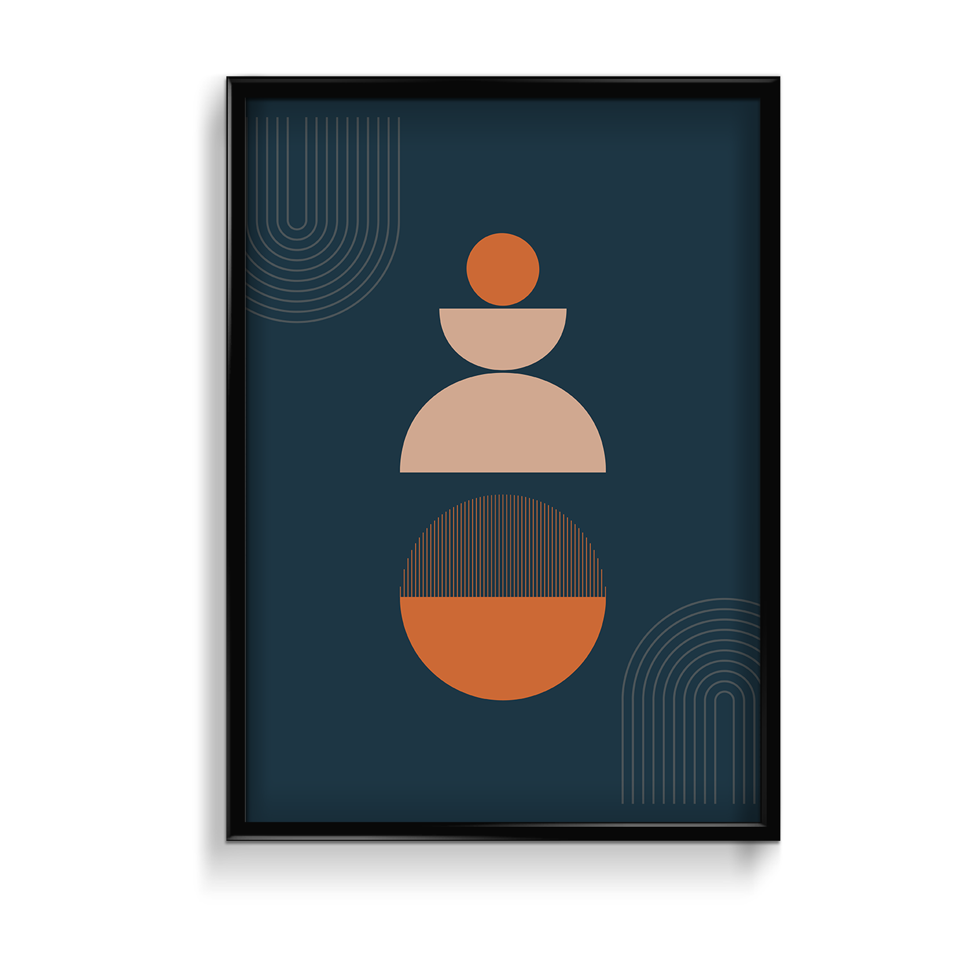 Collar of Love Geometric Modern Wall Art