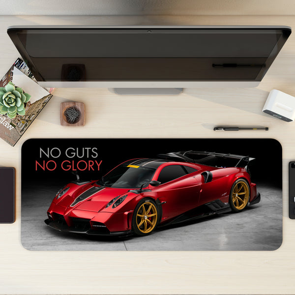 No guts no glory - Pagani Imola Desk Mat | Desk Pad | Mouse Pad