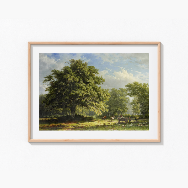 View in the Bentheim Forest by George Andries Roth Wall Art