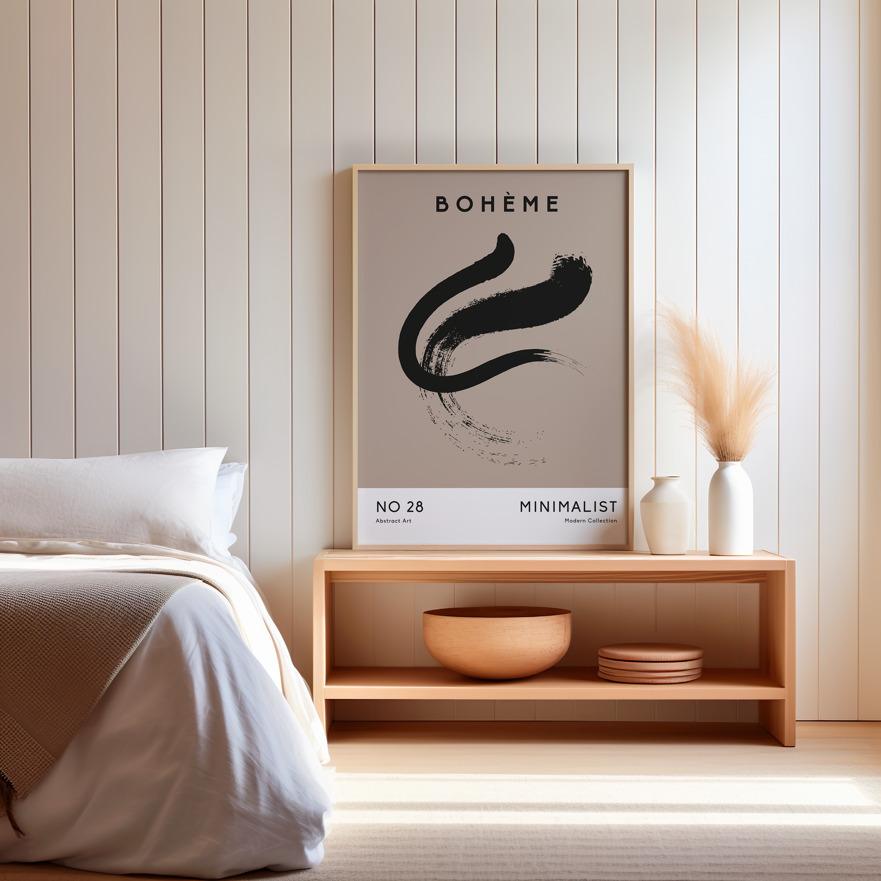 Bohemian Abstract Boho Modern Wall Art