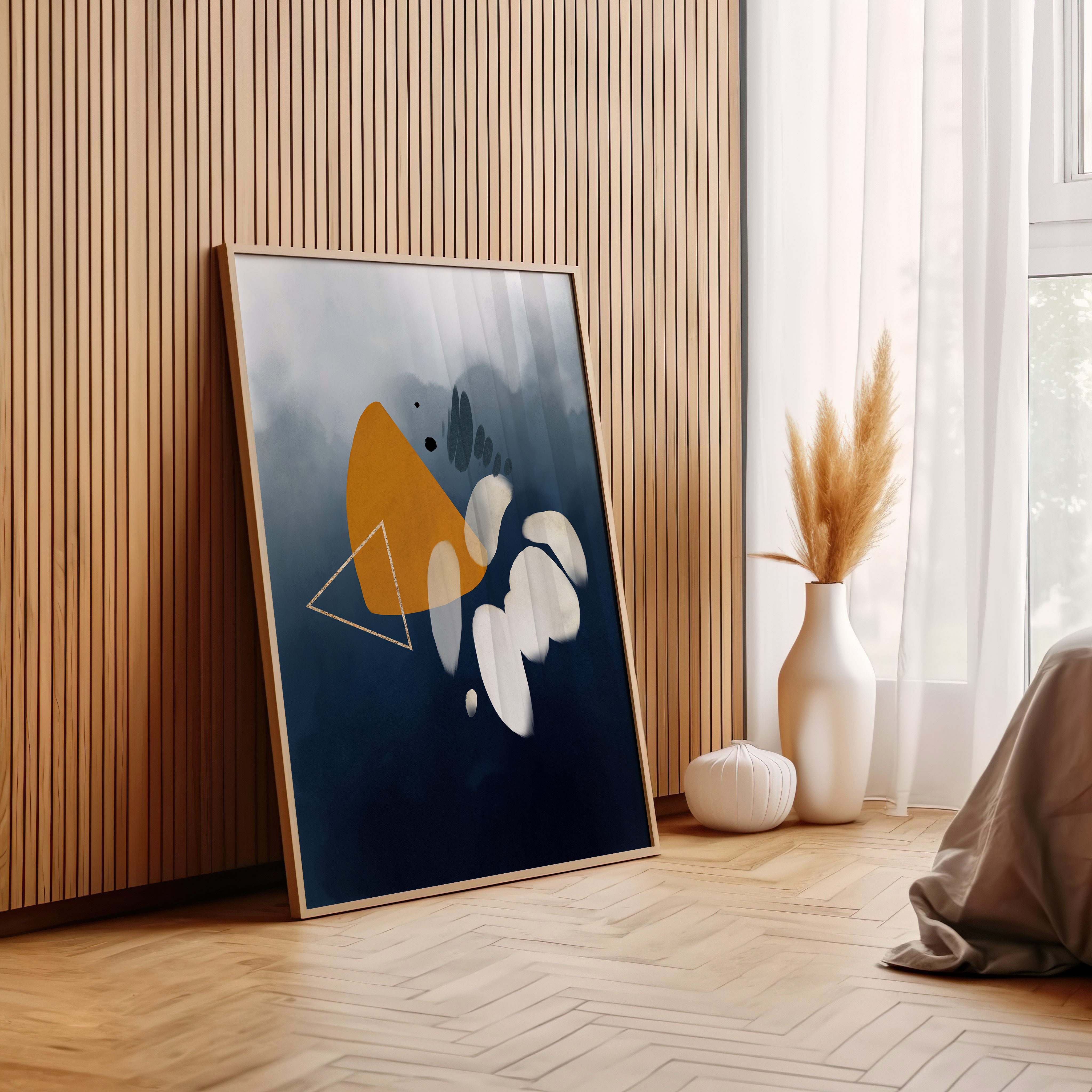 Oceanic Hues Abstract Modern Wall Art