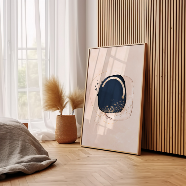 Gilded Haze Abstract Modern Wall Art