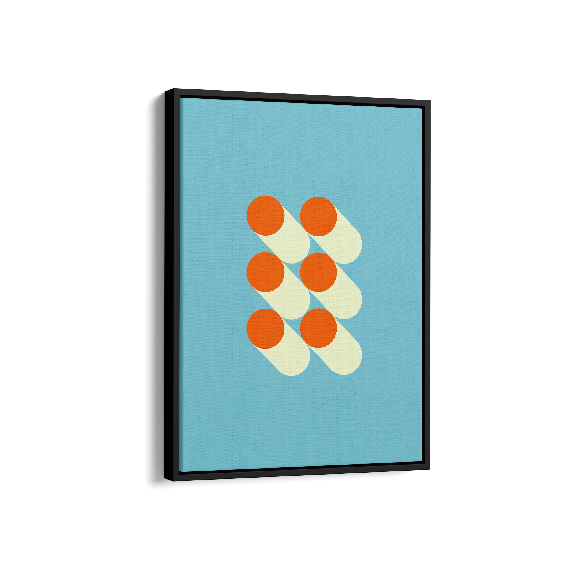 Tangerine Twist Bauhaus Wall Art