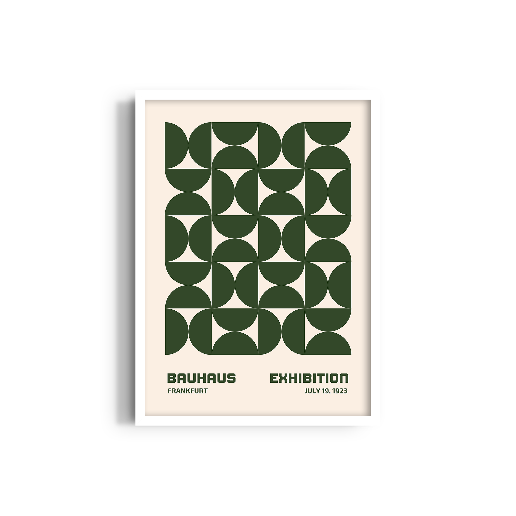 Olive Harmony Bauhaus Wall Art