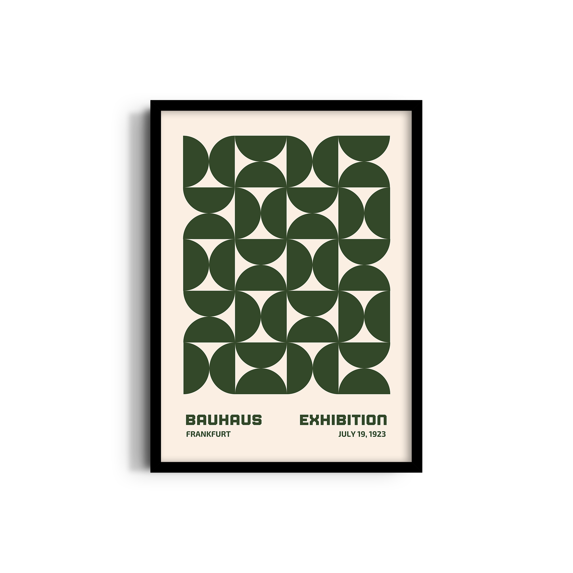 Olive Harmony Bauhaus Wall Art