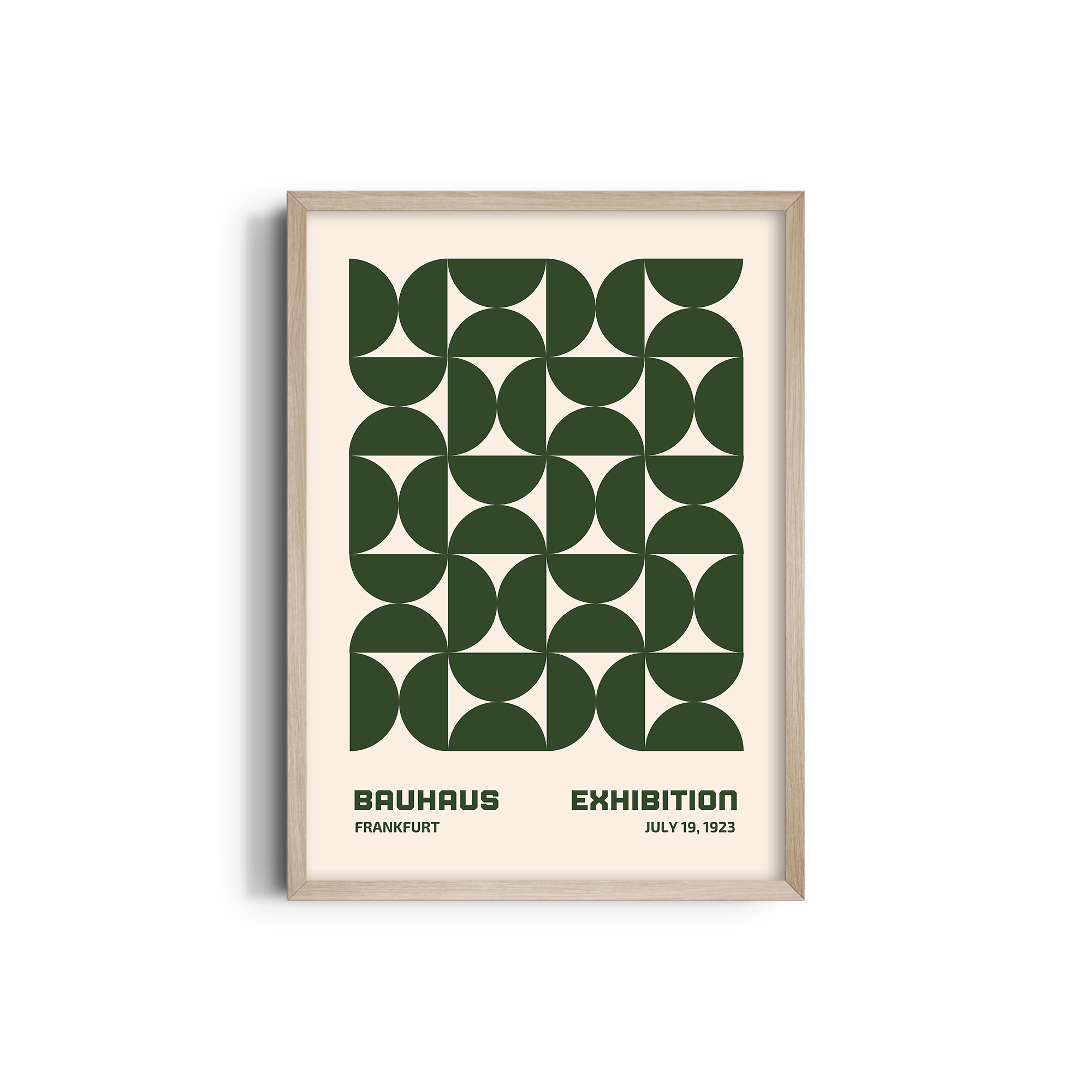 Olive Harmony Bauhaus Wall Art