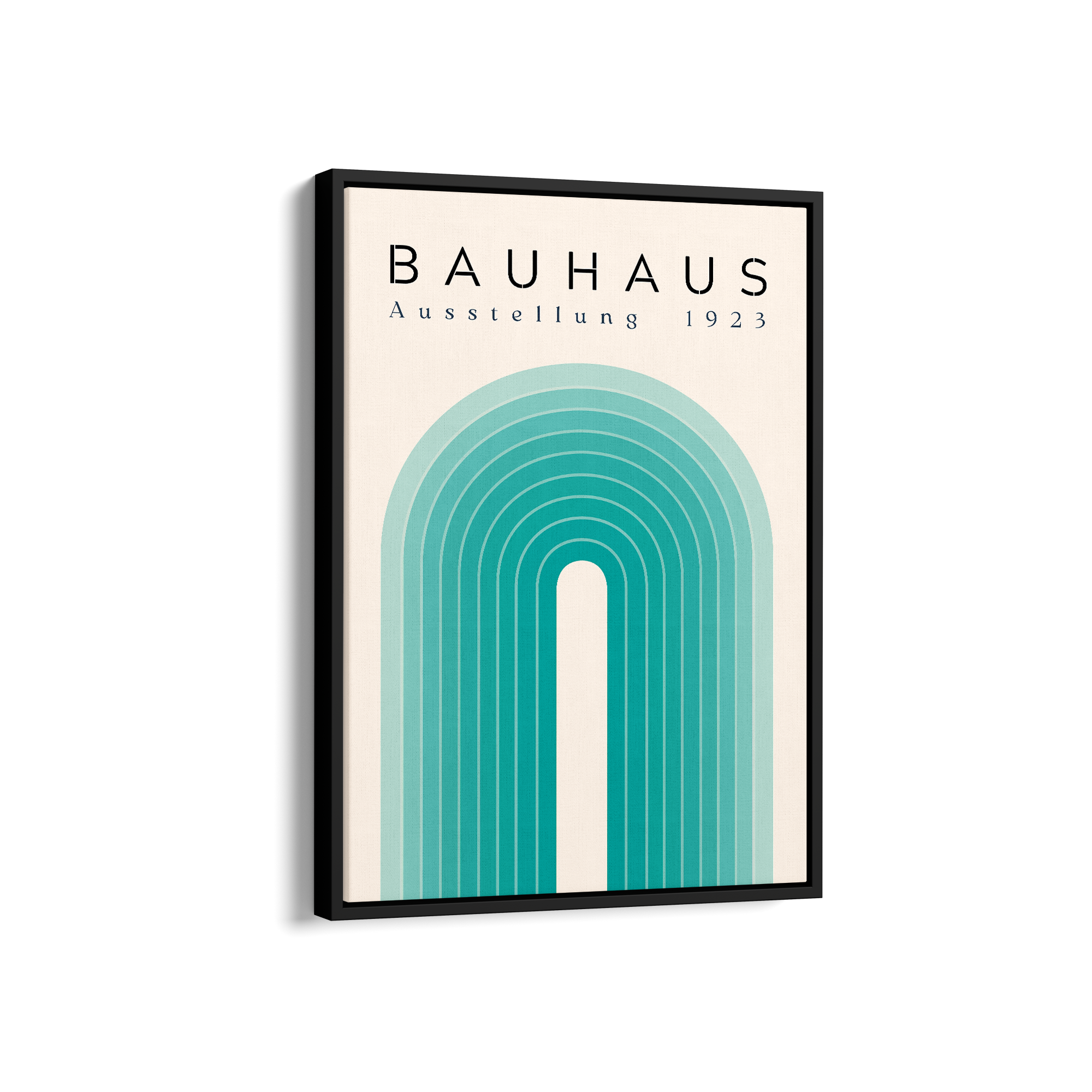 The Turquoise Arch Bauhaus Wall Art