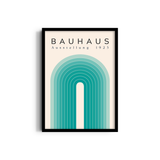 The Turquoise Arch Bauhaus Wall Art