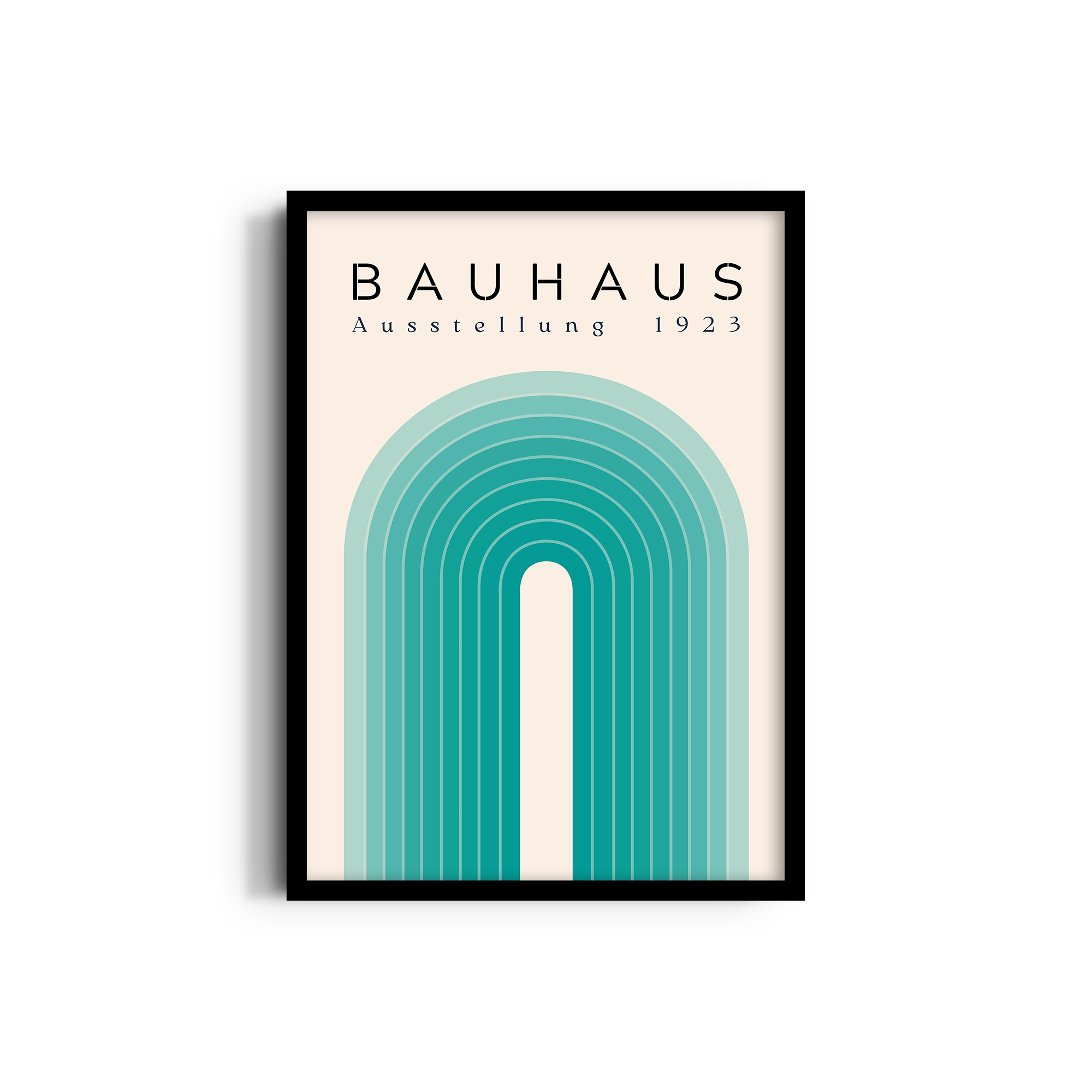 The Turquoise Arch Bauhaus Wall Art