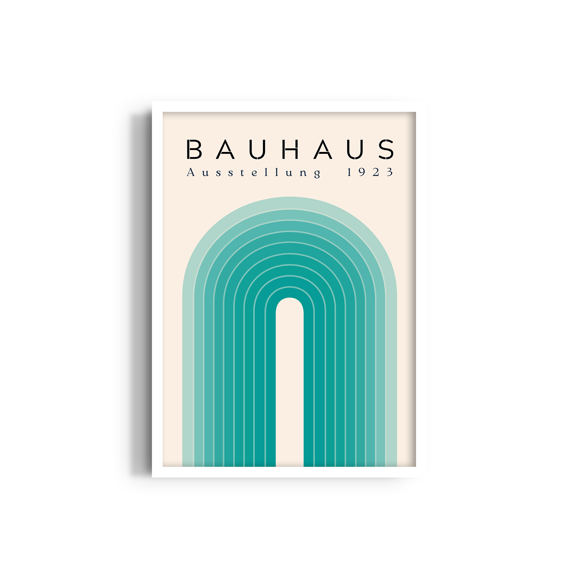 The Turquoise Arch Bauhaus Wall Art