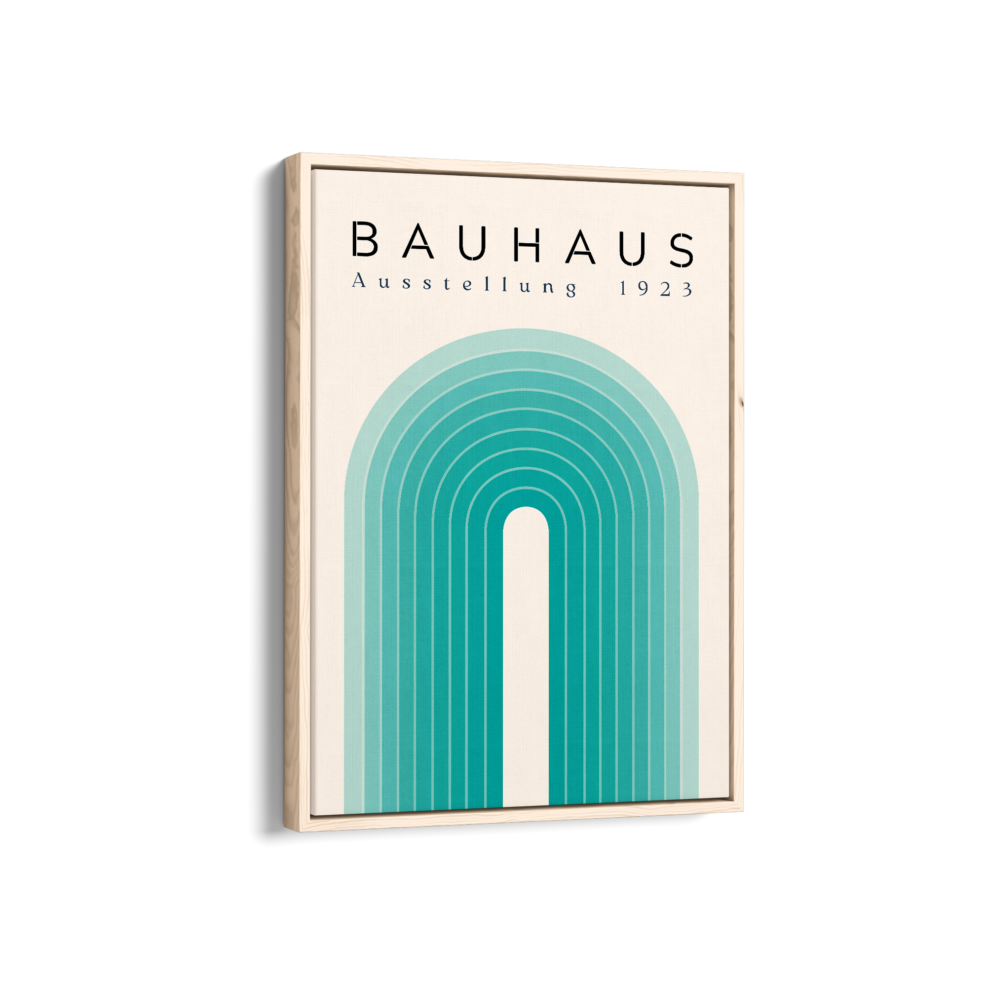 The Turquoise Arch Bauhaus Wall Art