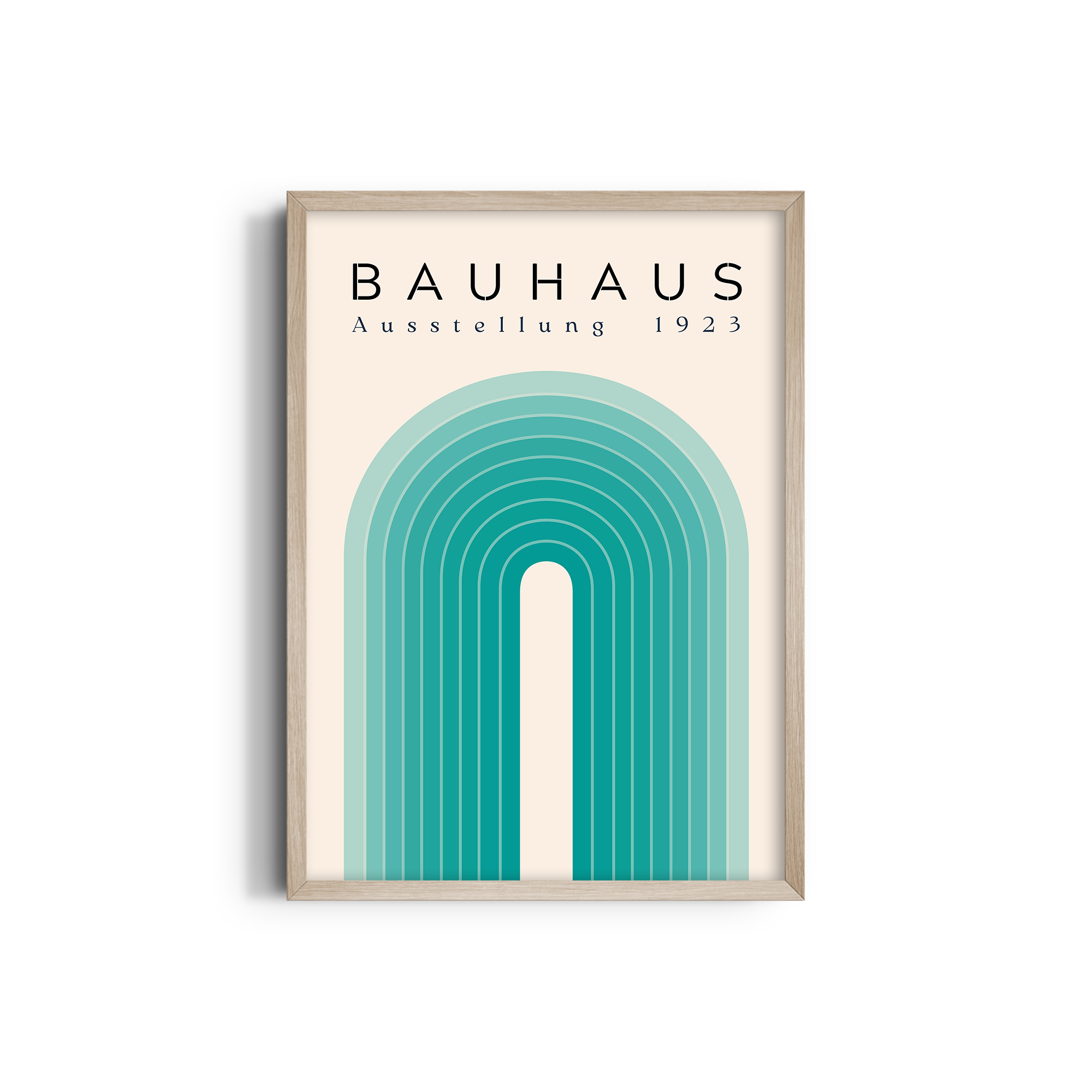 The Turquoise Arch Bauhaus Wall Art